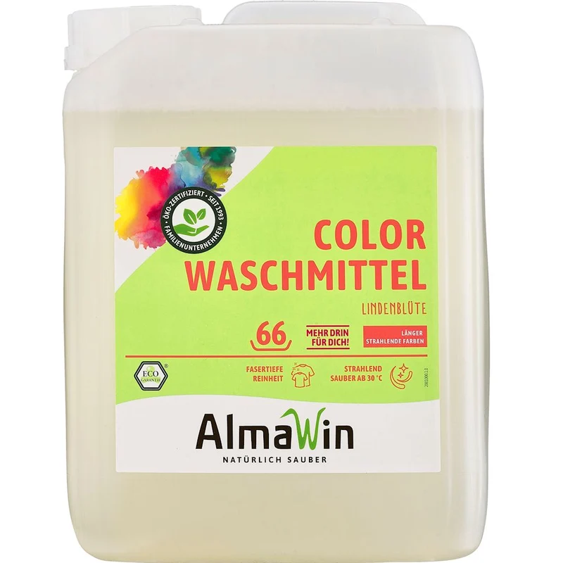 WASCHMITTEL FÜR BUNTWÄSCHE (KONZENTRAT) ECO 5 L (66 WÄSCHEN) - ALMAWIN