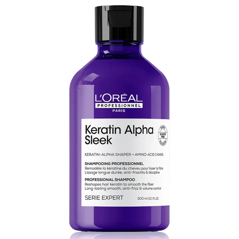 Loreal Keratin Alpha Sleek Shampoo - 300ml