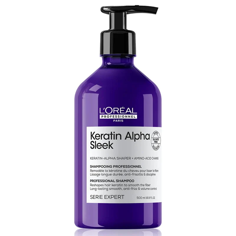 Loreal Keratin Alpha Sleek Shampoo - 500ml
