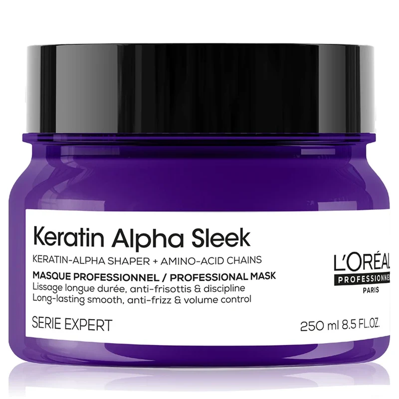 Loreal Keratin Alpha Sleek Maschera Anticrespo - 250ml