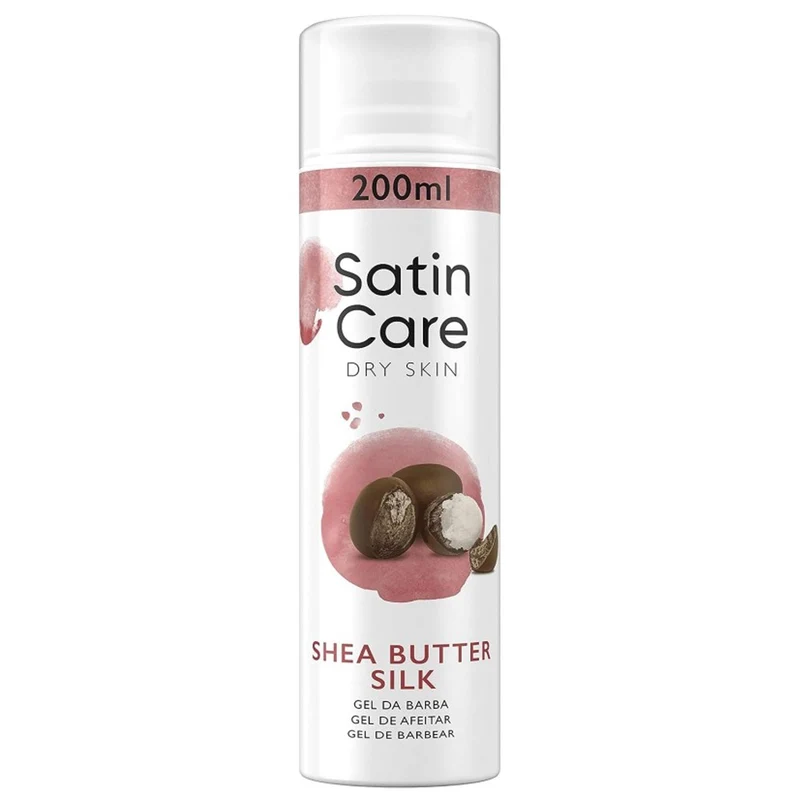 Satin Care Dry Skin Shea Butter Silk Gel Barba - 200ml