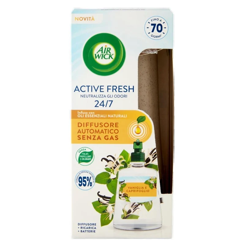 Air Wick Active Fresh Diffusore e Ricarica - Vaniglia e Caprifoglio