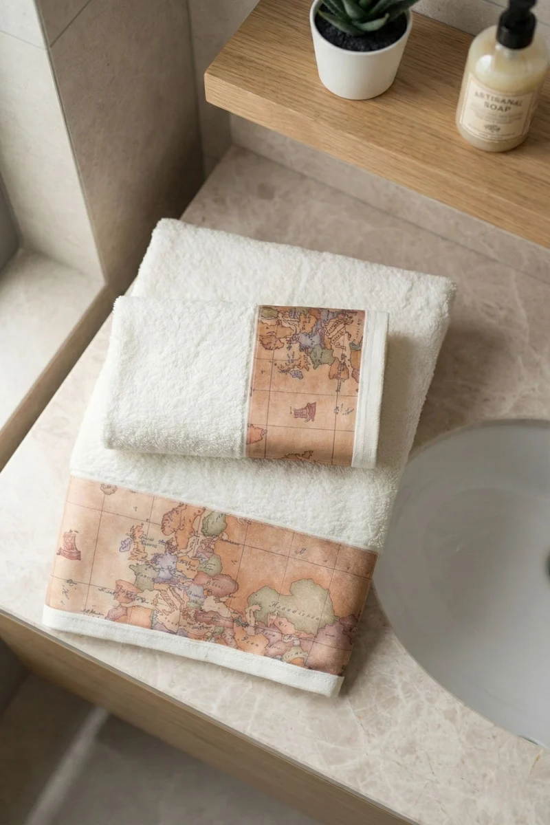 Geo Classic Set Asciugamani Avorio