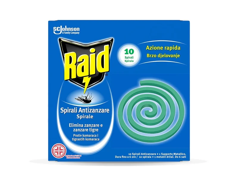 Raid Spirali/Zampironi Antizanzare 10Pz
