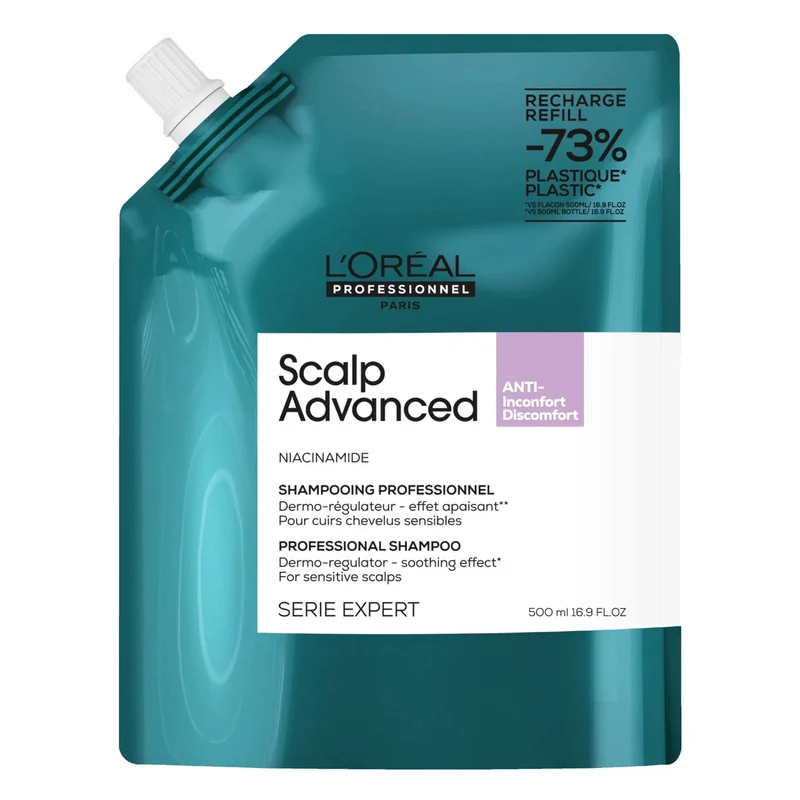 Loreal Expert Scalp Advanced Anti Discomfort Shampoo - Ricarica 500ml