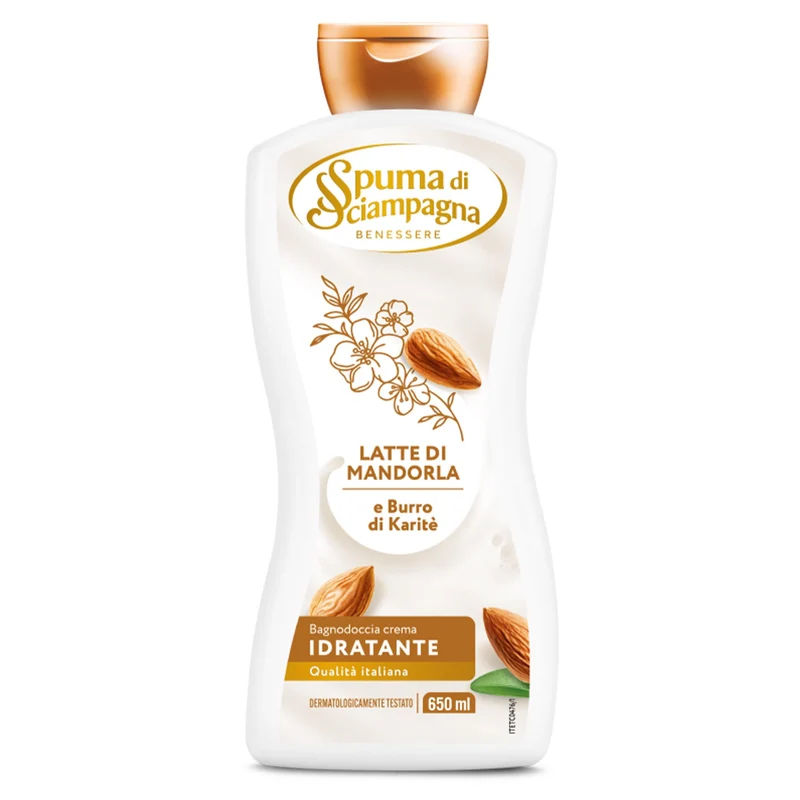 Spuma di Sciampagna Bagnodoccia Crema 650ml - Mandorla e Karitè