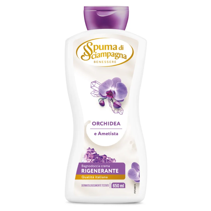 Spuma di Sciampagna Bagnodoccia Crema 650ml - Ametista e Orchidea
