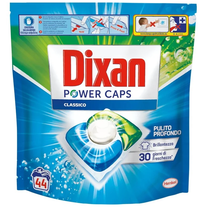 Dixan Power Caps Detersivo Lavatrice 44pz - Classico