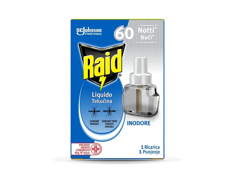 Raid Liquido Ricarica Inodore 60Notti Pz1
