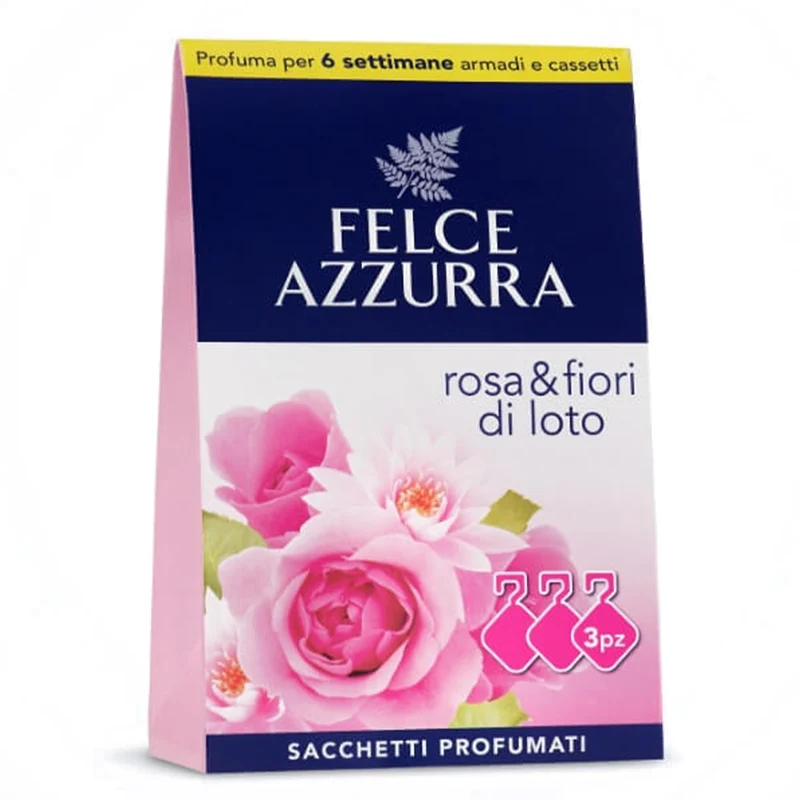 Felce Azzurra Profuma Biancheria 3pz - Rosa e Fiori di Loto