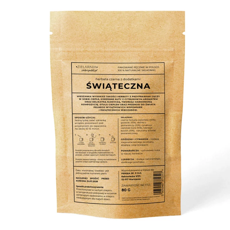 Świąteczna - Kräutertee 80g ZIELARZPOLSKI.PL