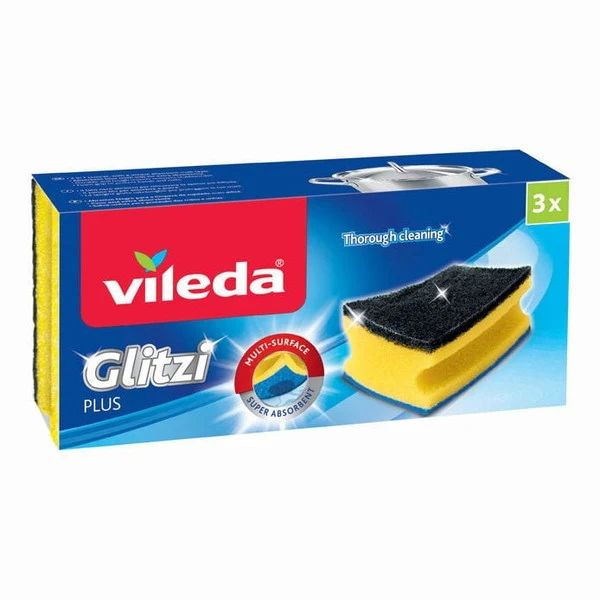Vileda Spugna Glitzi Plus 3 pz.