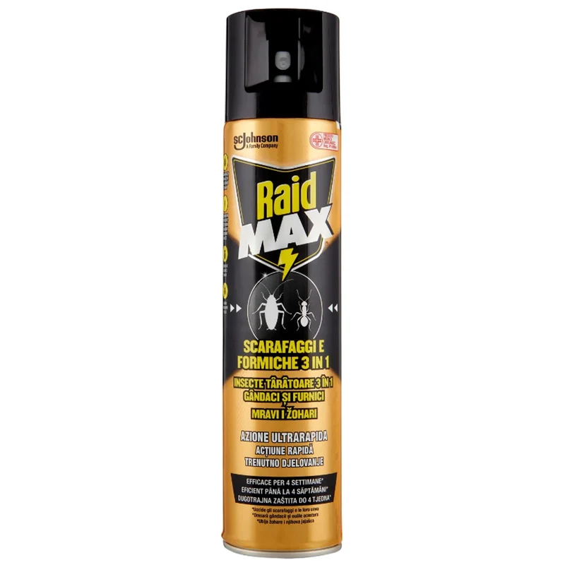 Raid Max Spray Scarafaggi e Formiche 3in1 - 300ml
