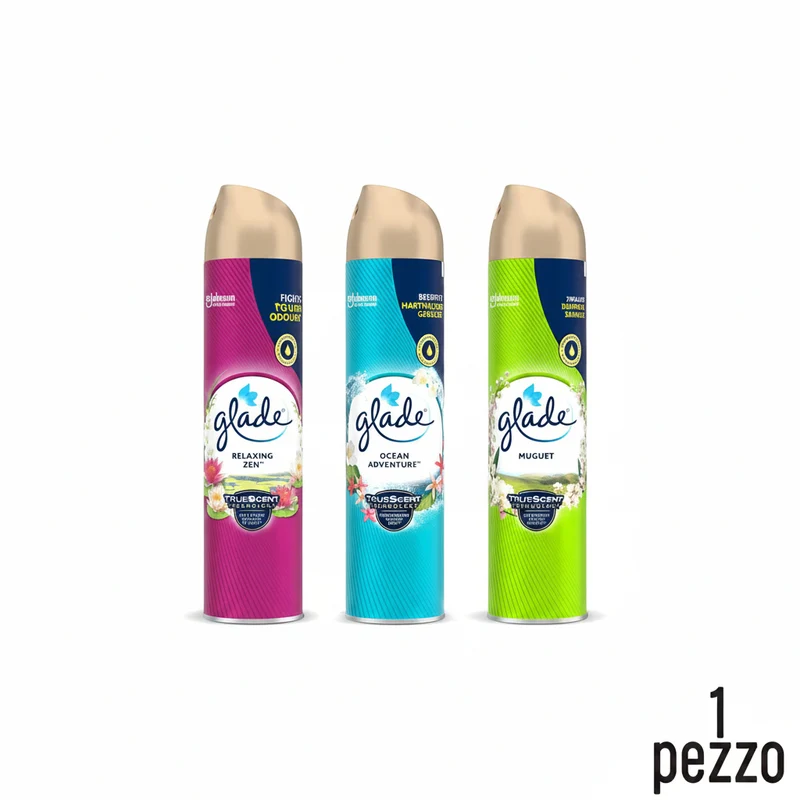 Glade Deo Spray Sandalo/Ocean Adventure/Mughetto 300Ml 1Pz assortito casuale