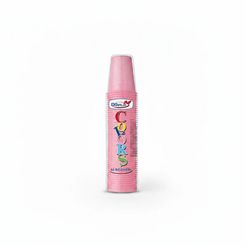 Dopla Bicchieri 200Ml 50Pz Rosa