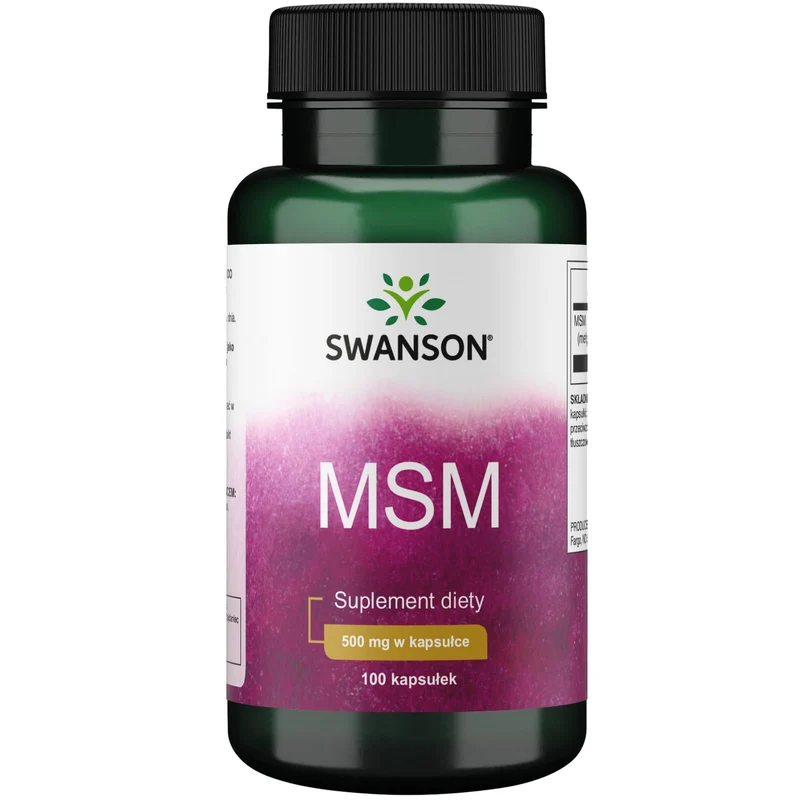 Schwefel MSM - Methylsulfonylmethan 500 mg 100 Kapseln Swanson