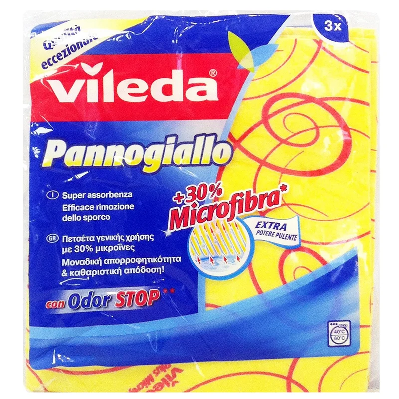 Vileda Panno Giallo Microforato - 3pz