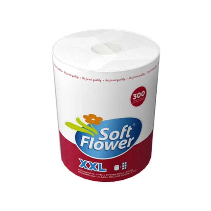 Soft Flower Asciugatutto 2 veli 300 strappi
