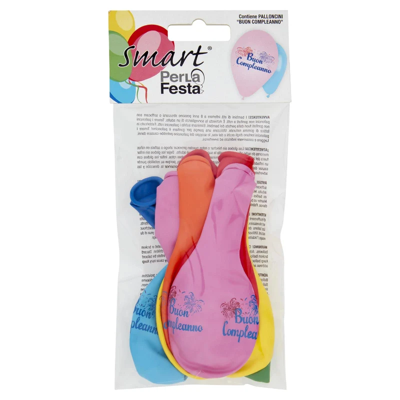 Smart PerLa Festa Palloncini "Buon Compleanno" 10 pz