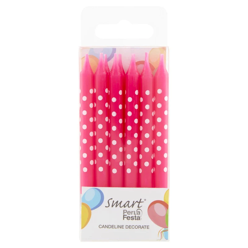Smart PerLa Festa Candeline Decorate 12 pz