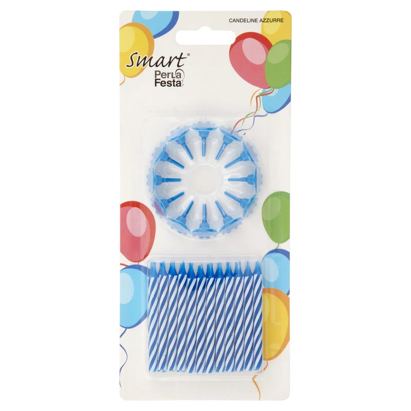 Smart PerLa Festa Candeline Azzurre 24 pz