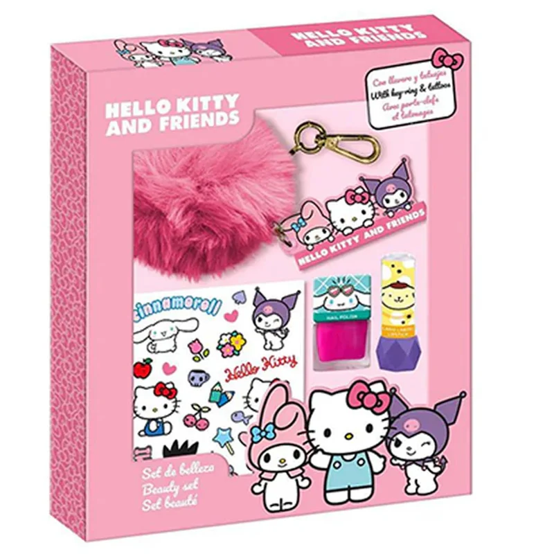 Hello Kitty Cofanetto Nail Art con Portachiavi