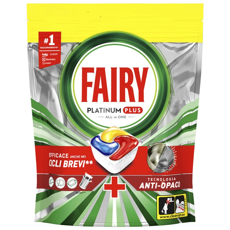 Fairy Platinum Plus Caps Lavastoviglie 40pz - Lemon