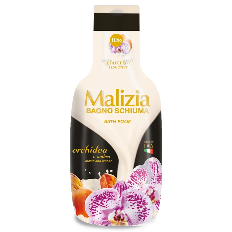 Malizia Bagno Schiuma 1000ml - Orchidea e Ambra