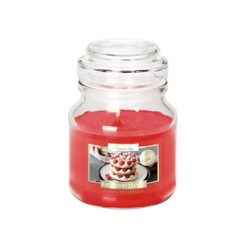Bispol® Candela Profumata In Vetro c/Coperchio Raspberry Cloud
