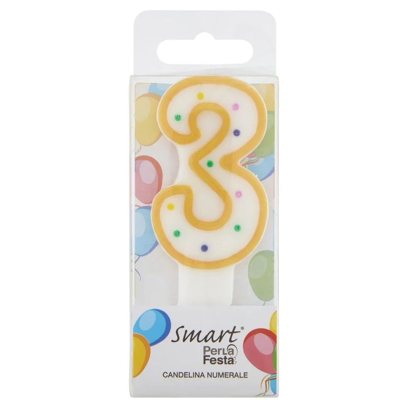 Smart PerLa Festa Candelina Numerale 3 1 pz