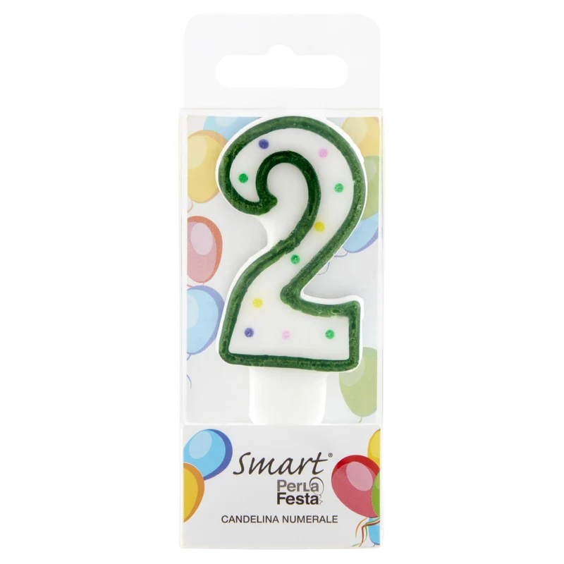 Smart PerLa Festa Candelina Numerale 2 1 pz