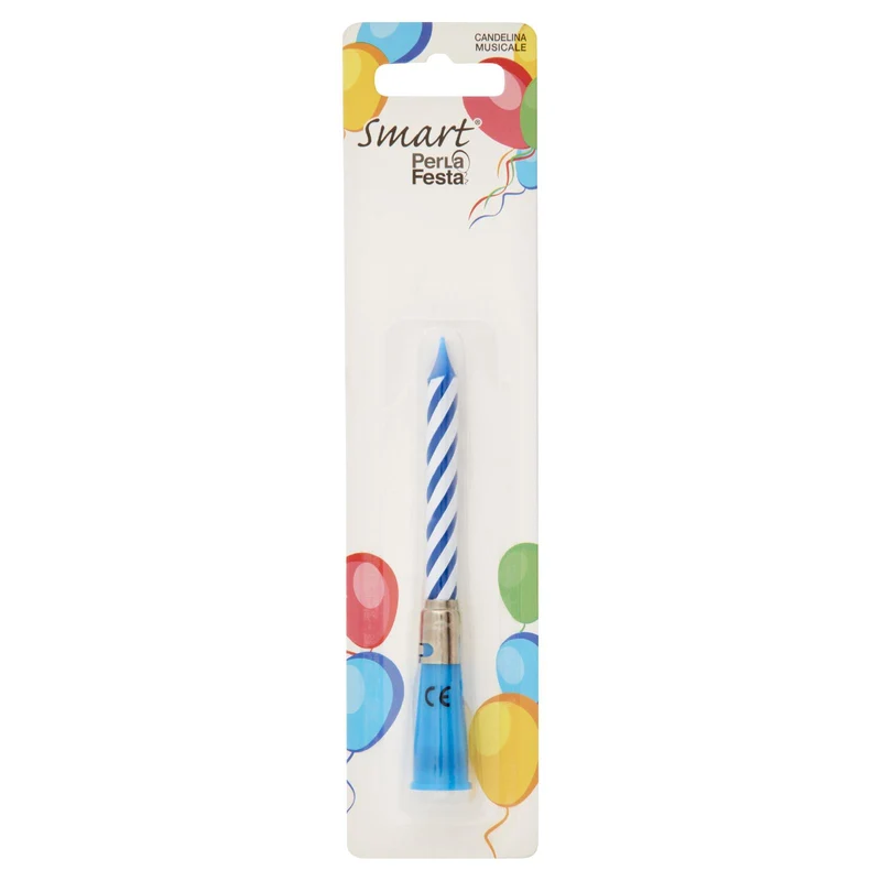 Smart PerLa Festa Candelina Musicale azzurra 1 pz