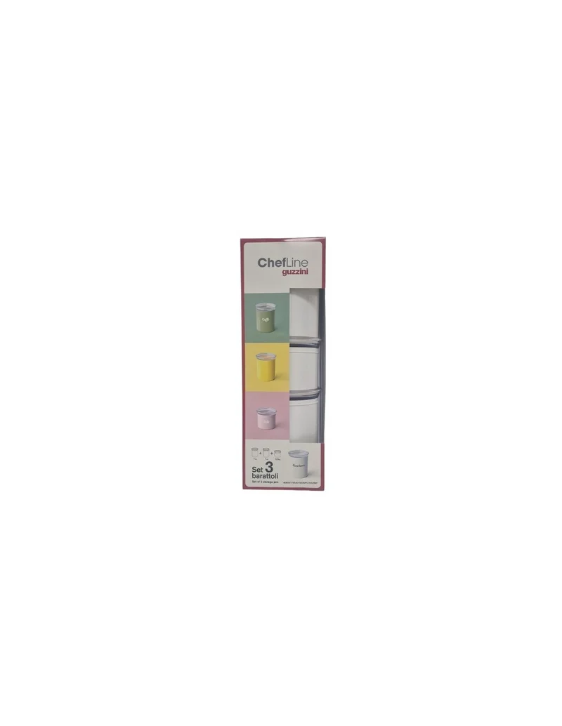 Fratelli Guzzini Spa - Chef Line Set 3 Barattoli - Bianco