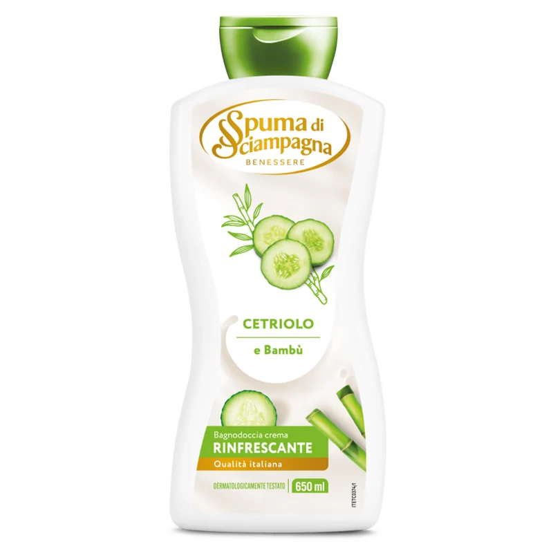 Spuma di Sciampagna Bagnodoccia Crema 650ml - Cetriolo e Bambù
