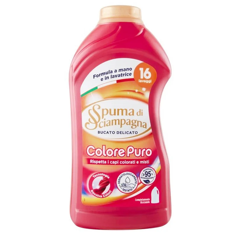 Spuma di Sciampagna Detersivo Delicato 800ml - Colore Puro