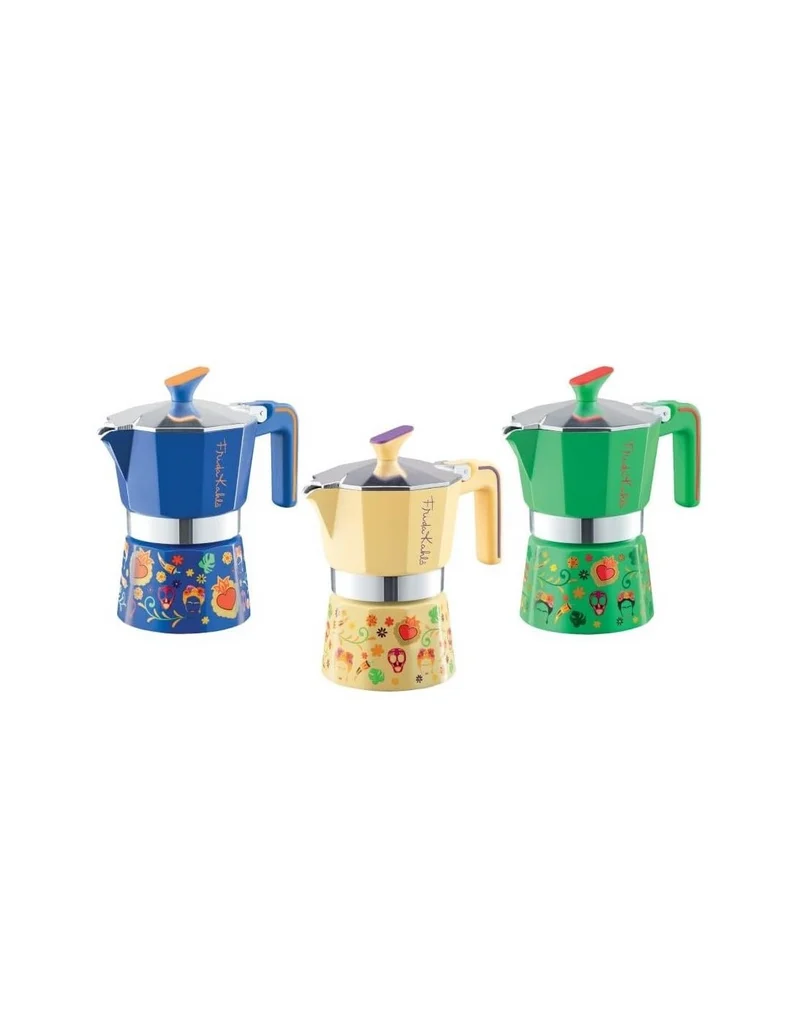 Pedrini - Caffettiera 3 Tazze Frida Kahlo - Colori Assortiti