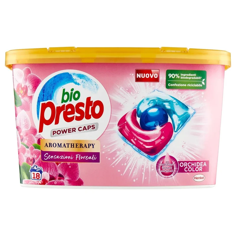 Bio Presto Power Caps Detersivo 18pz - Color