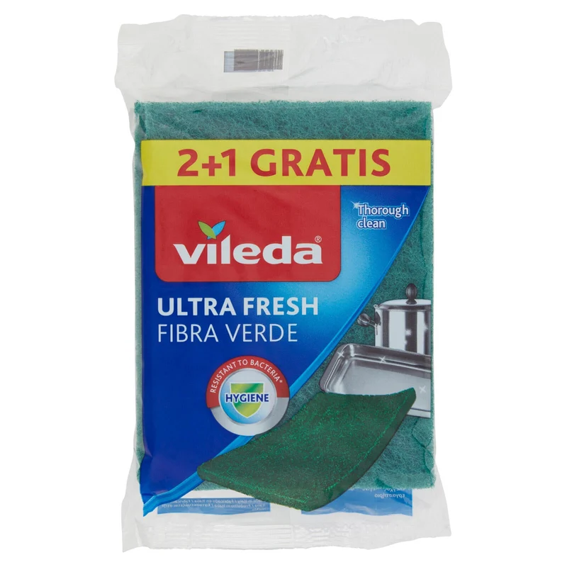 Vileda Ultra Fresh Fibra Verde 2+1 pz