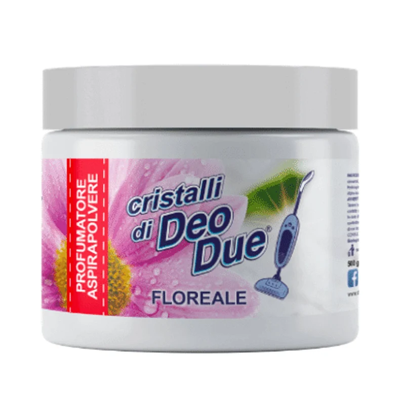 Deo Due Cristalli Profumati per Aspirapolvere 500gr - Floreale