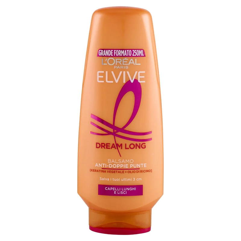 Elvive Dream Long Balsamo Anti-Doppie Punte, per Capelli Lunghi e Lisci, 250 ml