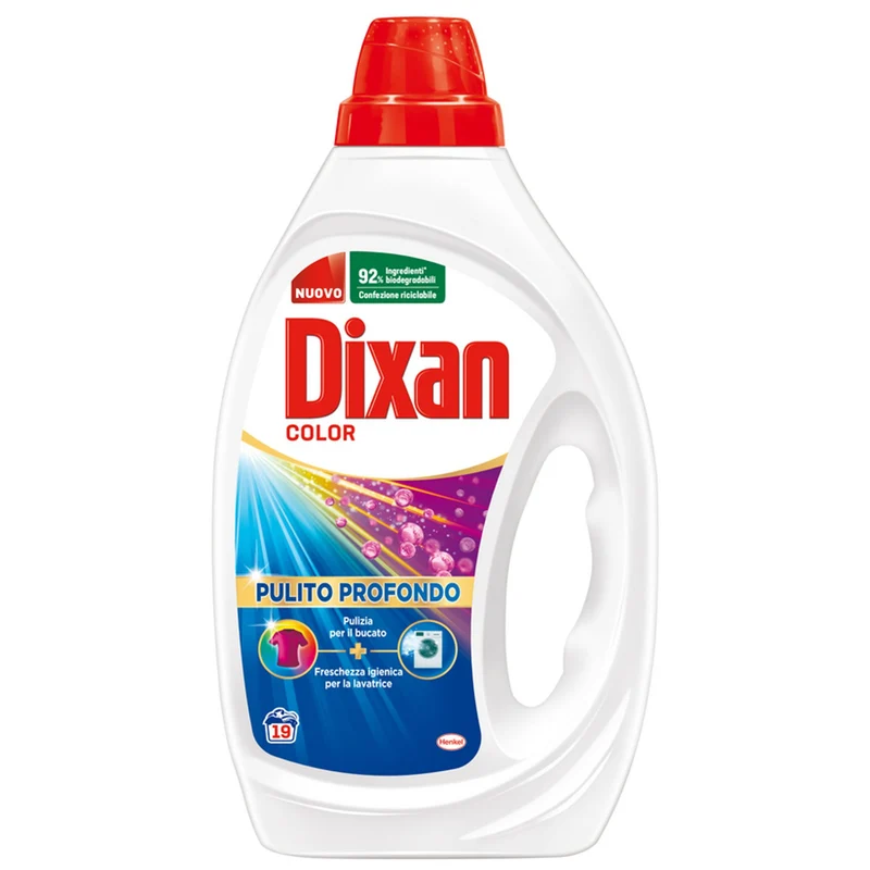 Dixan Pulito Profondo Detersivo Liquido 19 Lavaggi - Color