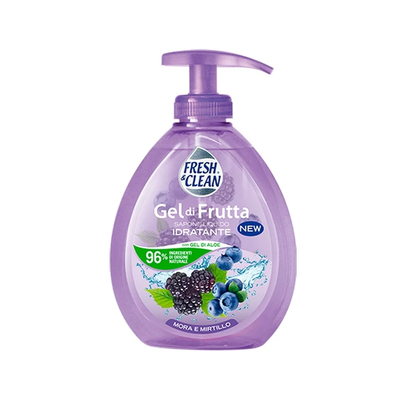 Fresh&Clean Sapone Liquido Gel Mora&Mirtillo 300Ml