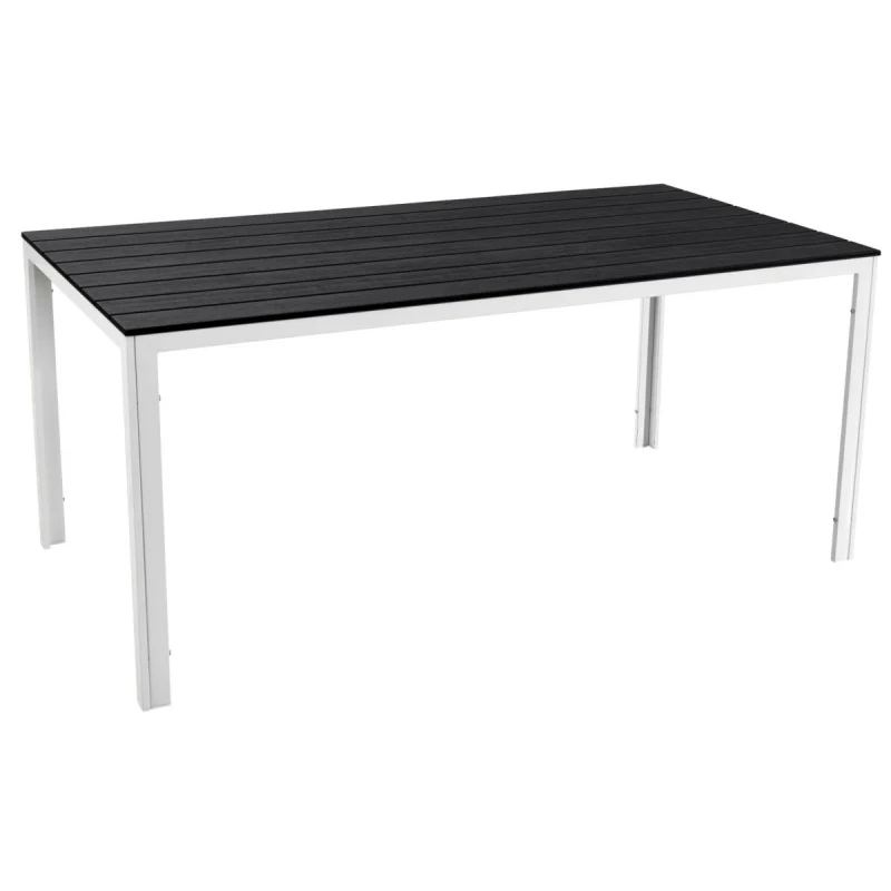 TAVOLO FISSO - 156X78X74 CM - bianco/nero