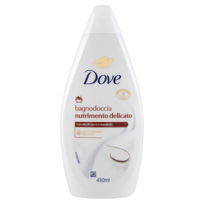 Dove Bagnodoccia Corpo 450ml - Nutrimento Delicato