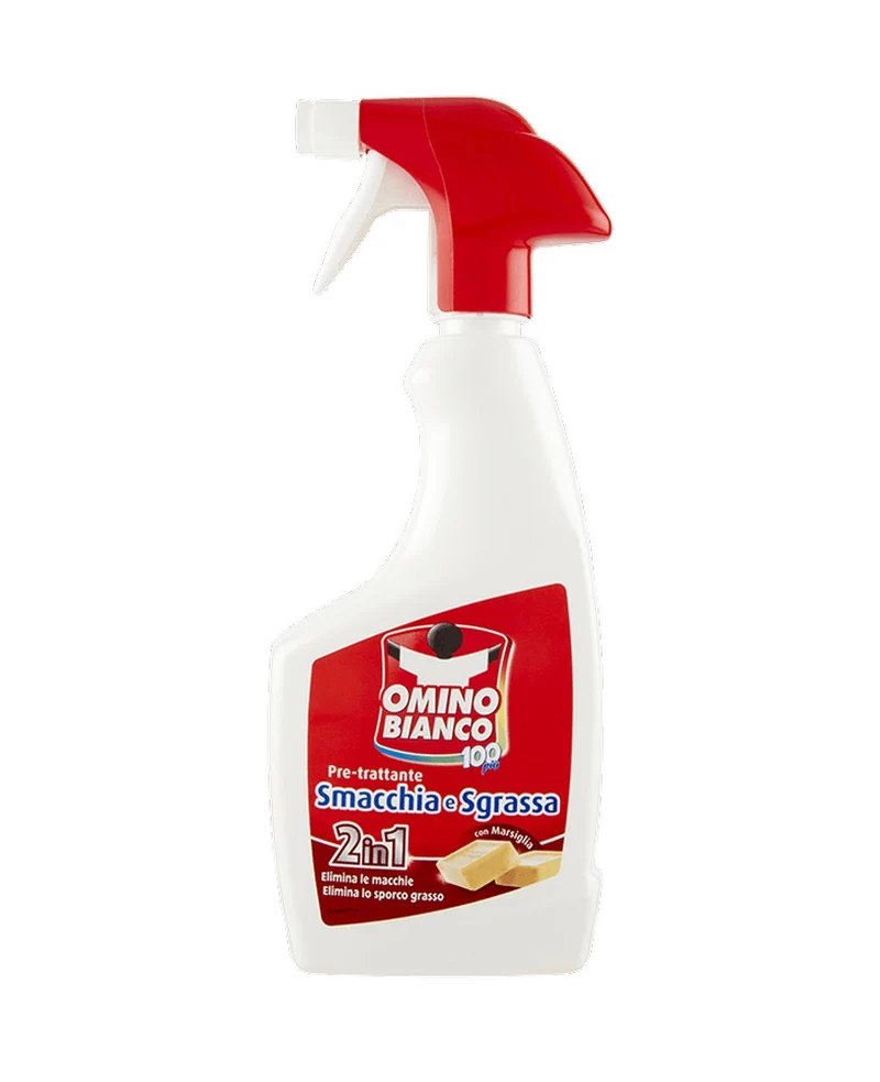 Omino Bianco Smacchiatore Spray Schiuma 100Piu 500Ml