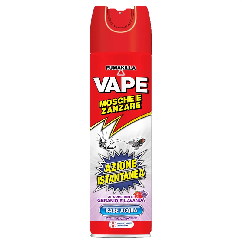 Vape Spray Mosche e Zanzare 400ml - Geranio e Lavanda