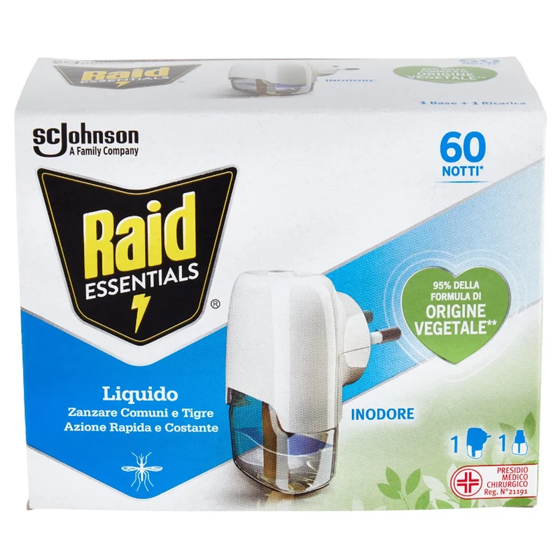 Raid Essentials Liquido con Ricarica e Base