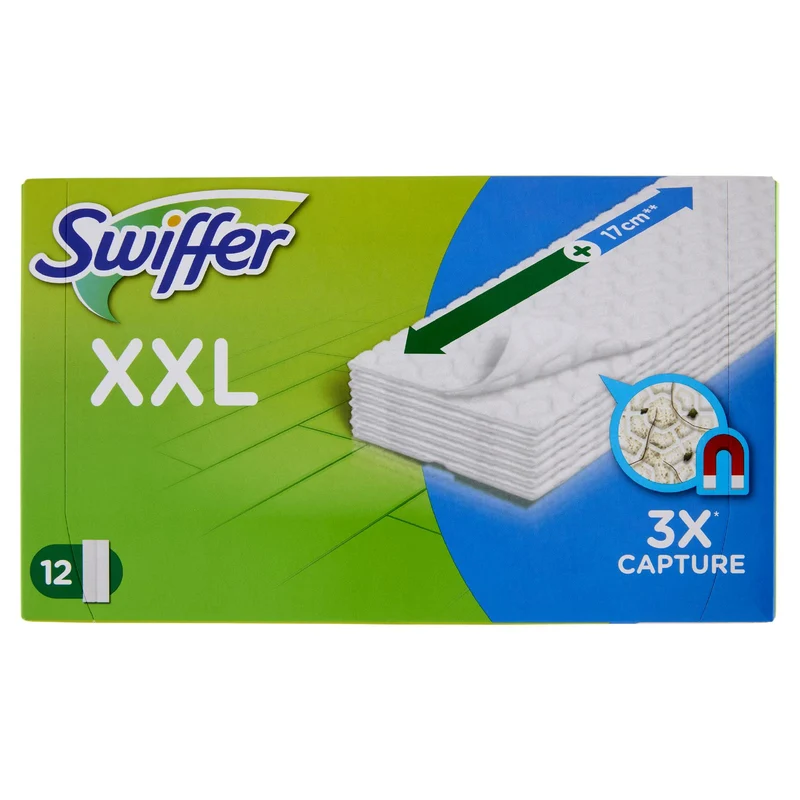 Swiffer XXL Panni Catturapolvere per Scopa Swiffer - Ricarica 12 Panni