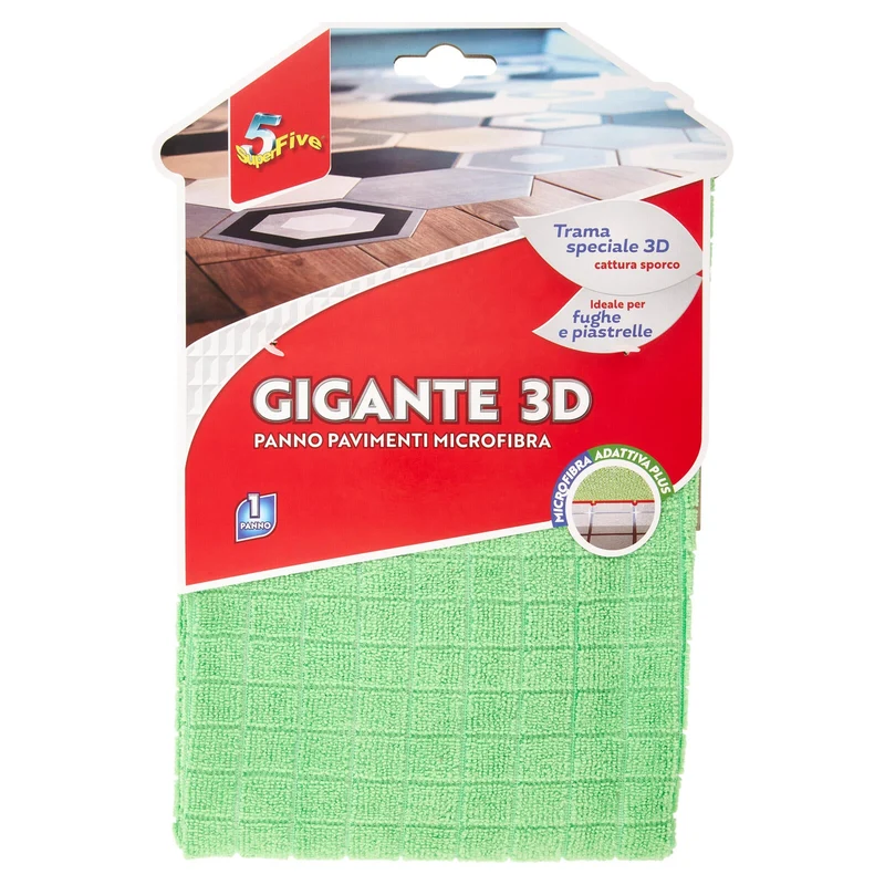 Super5 Gigante 3D Panno Pavimenti Microfibra 1 pz