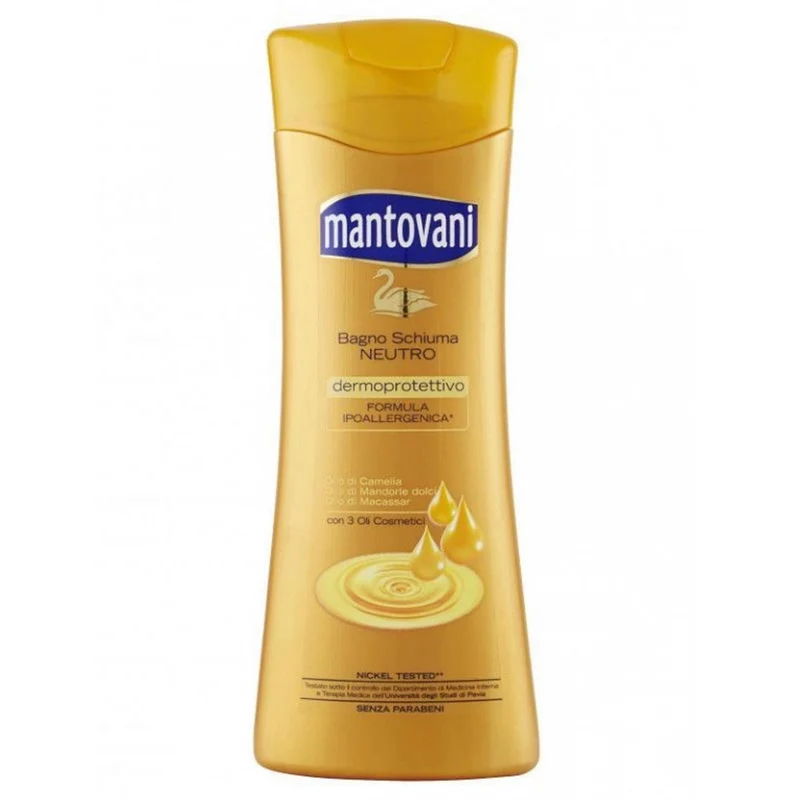 Mantovani Bagnoschiuma Neutro 3 Oli Essenziali - 400ml